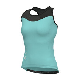 ALÉ Cycling sleeveless jersey - COLOR BLOCK PRAGMA - turquoise