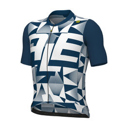 ALÉ Cycling short sleeve jersey - MULTIVERSO PR-E - blue/white