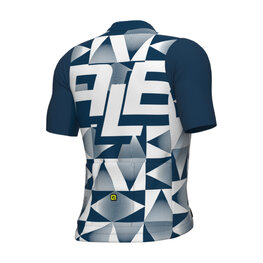 ALÉ Cycling short sleeve jersey - MULTIVERSO PR-E - blue/white
