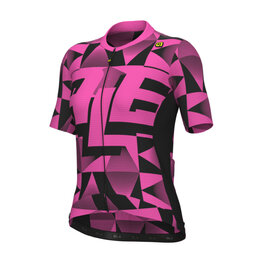 ALÉ Cycling short sleeve jersey - PR-E MULTIVERSO - pink/black