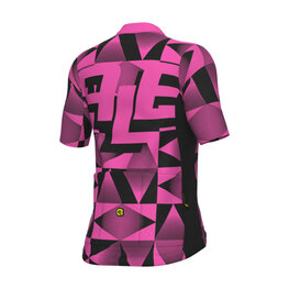 ALÉ Cycling short sleeve jersey - PR-E MULTIVERSO - pink/black