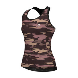 ALÉ Cycling sleeveless jersey - PRAGMA LARA - brown