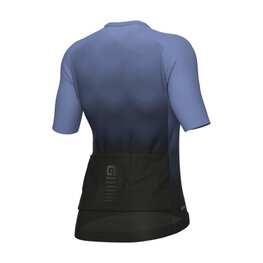 ALÉ Cycling short sleeve jersey - R-EV1 VELOCITY 2.0 - light blue/black
