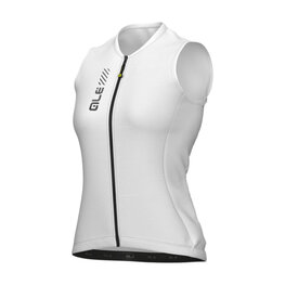 ALÉ Cycling sleeveless jersey - PRAGMA COLOR BLOCK - white
