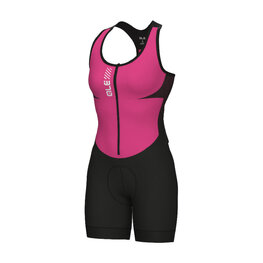 ALÉ Cycling skinsuit - COLOR BLOCK PRAGMA - black/pink