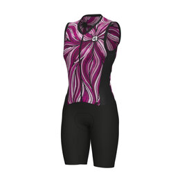 ALÉ Cycling skinsuit - PRAGMA ART - black/pink