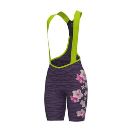 ALÉ Cycling bib shorts - PR-E SAUVAGE - purple/multicolour
