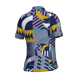ALÉ Cycling short sleeve jersey - KID GAMES - pink/turquoise/yellow