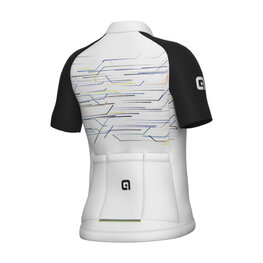 ALÉ Cycling short sleeve jersey - KID MEGABYTE - white