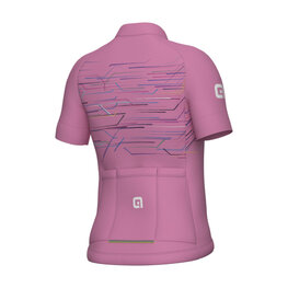 ALÉ Cycling short sleeve jersey - KID MEGABYTE - pink