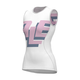 ALÉ Cycling short sleeve t-shirt - INTIMO MULTIVERSO - white