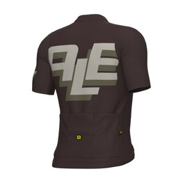ALÉ Cycling short sleeve jersey - PR-E SAUVAGE - brown
