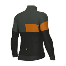 ALÉ Cycling thermal jacket - PR-E GEOMETRIC - black/grey/orange