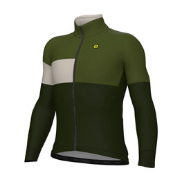 ALÉ Cycling thermal jacket - PR-E GEOMETRIC - green