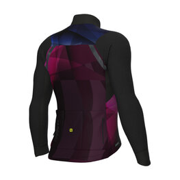ALÉ Cycling winter long sleeve jersey - R-EV1 QUICK - bordeaux