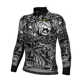 ALÉ Cycling winter long sleeve jersey - PRAGMA SAFARI - black/white