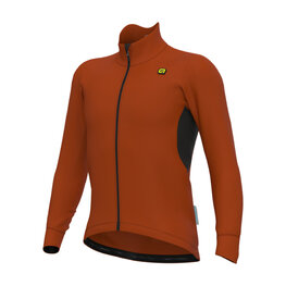 ALÉ Cycling winter long sleeve jersey - KLIMATIK K-IDRO - orange