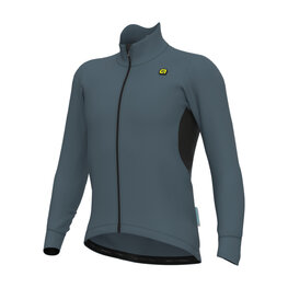 ALÉ Cycling winter long sleeve jersey - KLIMATIK K-IDRO - light blue