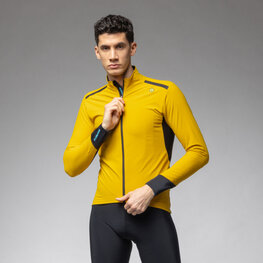 ALÉ Cycling windproof jacket - KLIMATIK K-TORNADO - yellow