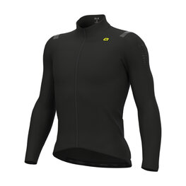 ALÉ Cycling winter long sleeve jersey - R-EV1 WARM RACE - black