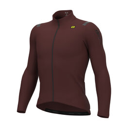 ALÉ Cycling winter long sleeve jersey - WARM RACE - bordeaux
