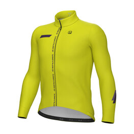 ALÉ Cycling winter long sleeve jersey - PR-E FOLLOW ME - yellow