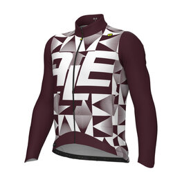 ALÉ Cycling winter long sleeve jersey - PR-E MULTIVERSO - purple