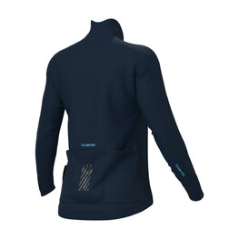 ALÉ Cycling winter long sleeve jersey - KLIMATIK K-IDRO - blue