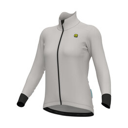 ALÉ Cycling winter long sleeve jersey - KLIMATIK K-IDRO - white