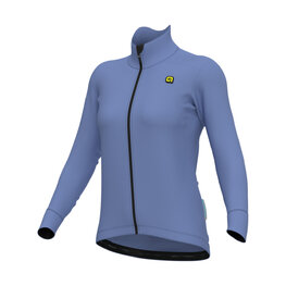 ALÉ Cycling winter long sleeve jersey - KLIMATIK K-IDRO - light blue