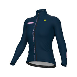 ALÉ Cycling winter long sleeve jersey - PR-E FOLLOW ME - blue