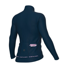 ALÉ Cycling winter long sleeve jersey - PR-E FOLLOW ME - blue