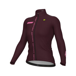 ALÉ Cycling winter long sleeve jersey - PR-E FOLLOW ME - purple