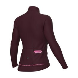 ALÉ Cycling winter long sleeve jersey - PR-E FOLLOW ME - purple