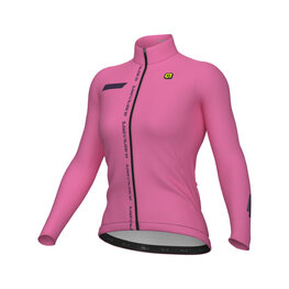 ALÉ Cycling winter long sleeve jersey - PR-E FOLLOW ME - pink
