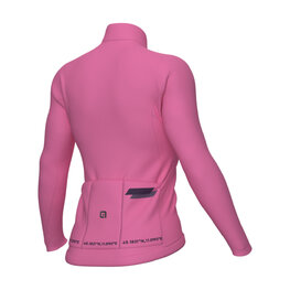 ALÉ Cycling winter long sleeve jersey - PR-E FOLLOW ME - pink