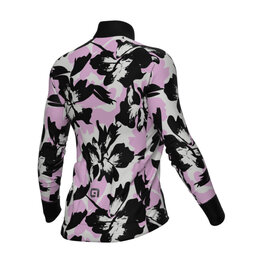 ALÉ Cycling winter long sleeve jersey - PR-E FLOWER - pink