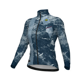 ALÉ Cycling winter long sleeve jersey - PR-E ICY - blue