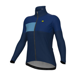 ALÉ Cycling thermal jacket - PR-E GEOMETRIC - blue