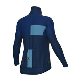 ALÉ Cycling thermal jacket - PR-E GEOMETRIC - blue