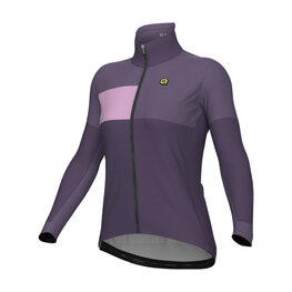 ALÉ Cycling thermal jacket - PR-E GEOMETRIC - purple