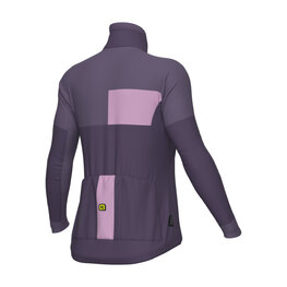 ALÉ Cycling thermal jacket - PR-E GEOMETRIC - purple