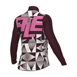 ALÉ Cycling winter long sleeve jersey - PR-E MULTIVERSO - purple