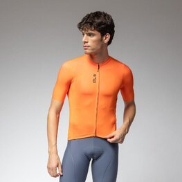 ALÉ Cycling short sleeve jersey - COLOR BLOCK PRAGMA - orange