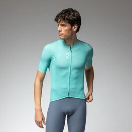 ALÉ Cycling short sleeve jersey - PRAGMA COLOR BLOCK - turquoise