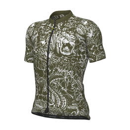 ALÉ Cycling short sleeve jersey - SAFARI PRAGMA - green/white