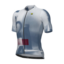 ALÉ Cycling short sleeve jersey - SOUND PR-E - white/blue