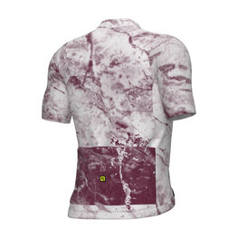 ALÉ Cycling short sleeve jersey - MARBLE PR-E - white/red