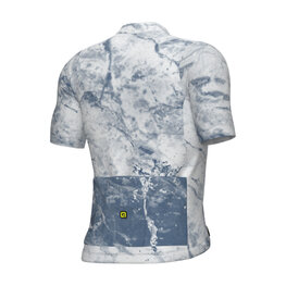 ALÉ Cycling short sleeve jersey - MARBLE PR-E - white/blue