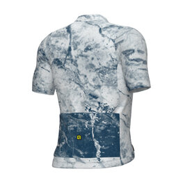 ALÉ Cycling short sleeve jersey - MARBLE PR-E - white/blue